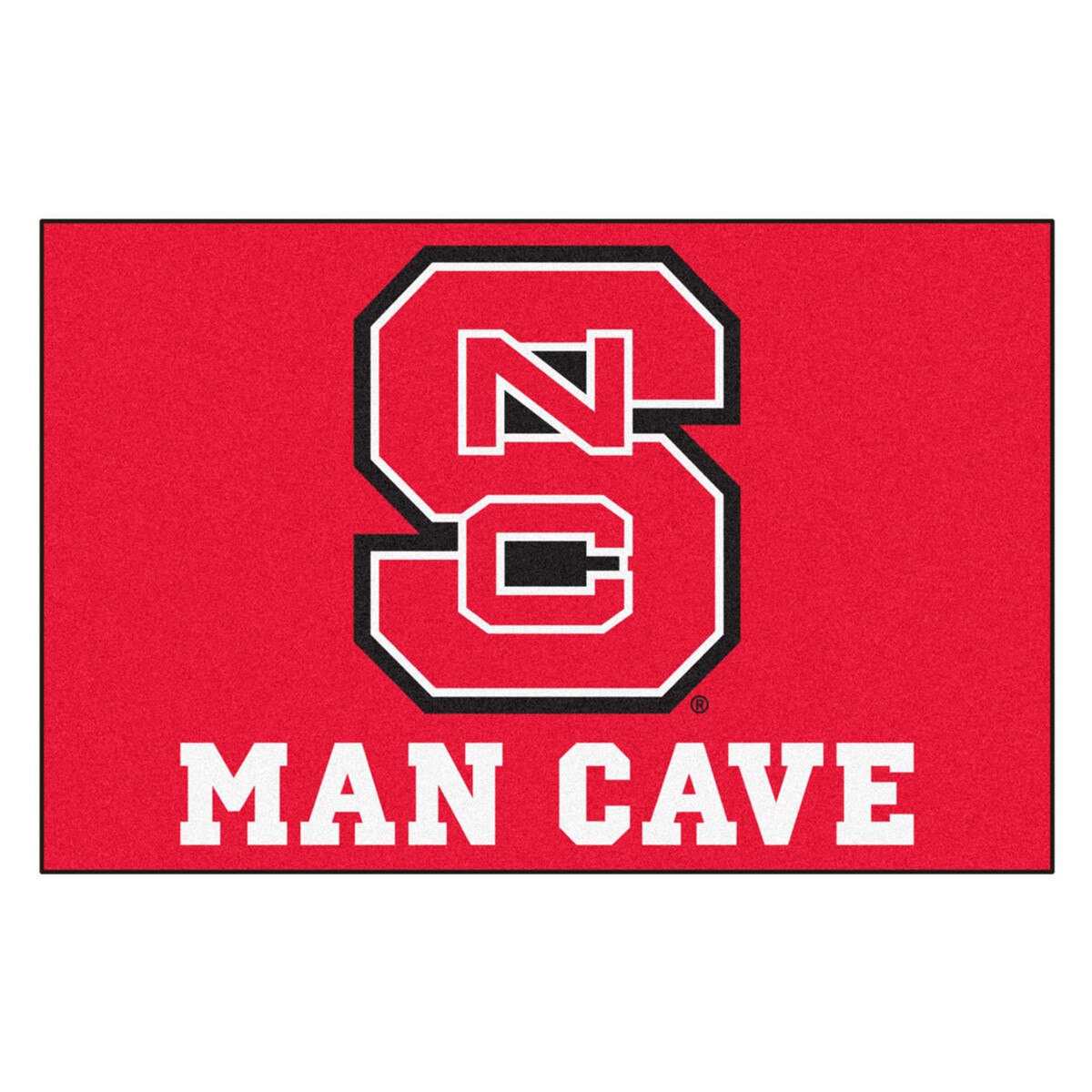 Nc State Man Cave Starter Rug 19"X3